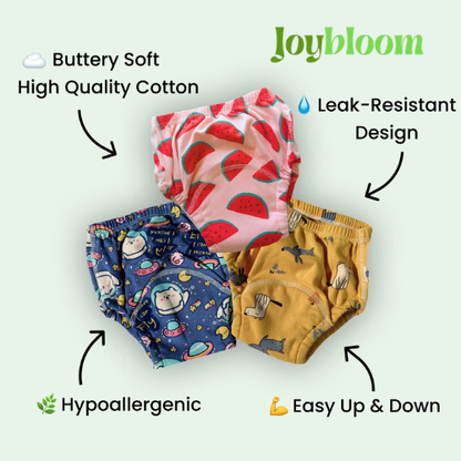 JoyBloom® Potty Training Designed Underwear