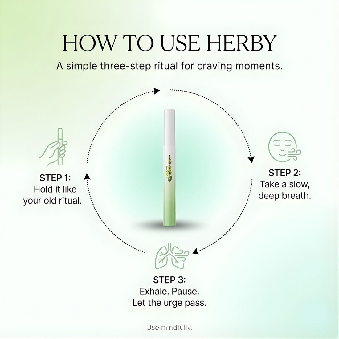 HerbWell Herbal Mullein, Thyme, And Peppermint Lung Purifier Pen