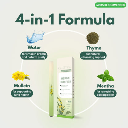 HerbWell Herbal Mullein, Thyme, And Peppermint Lung Purifier Pen