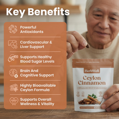 Ceylon Cinnamon 7200mg Equivalent with MCT Oil