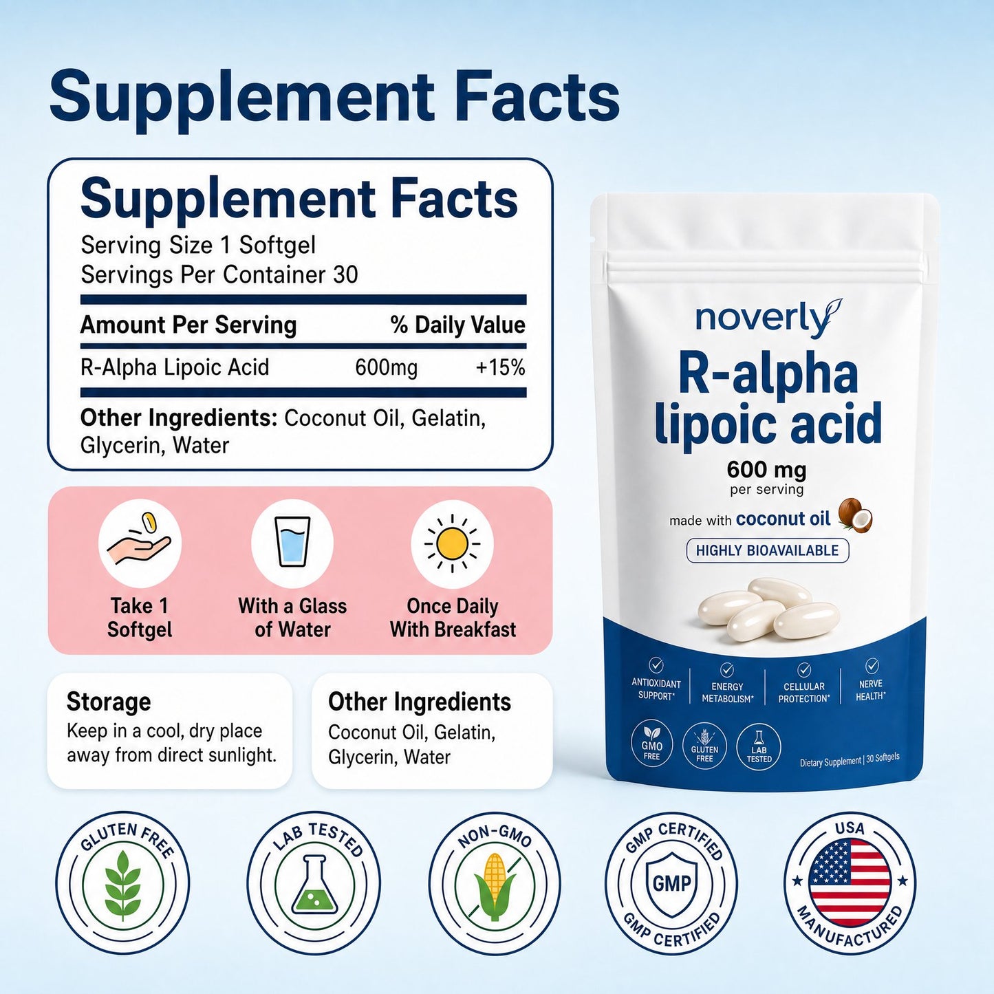 HerbWell® Pure R-Alpha Lipoic Acid